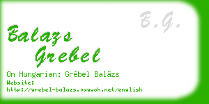 balazs grebel business card